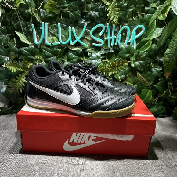 NEW Nike Gato Men’s Size 10 Black/White/Brown Gum HQ6019-001 Soccer Indoor